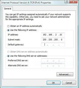 5. Open een webbrowser en voer het IP-adres van de Controller in op de adresbalk. Het standaard IP-adres is 192.