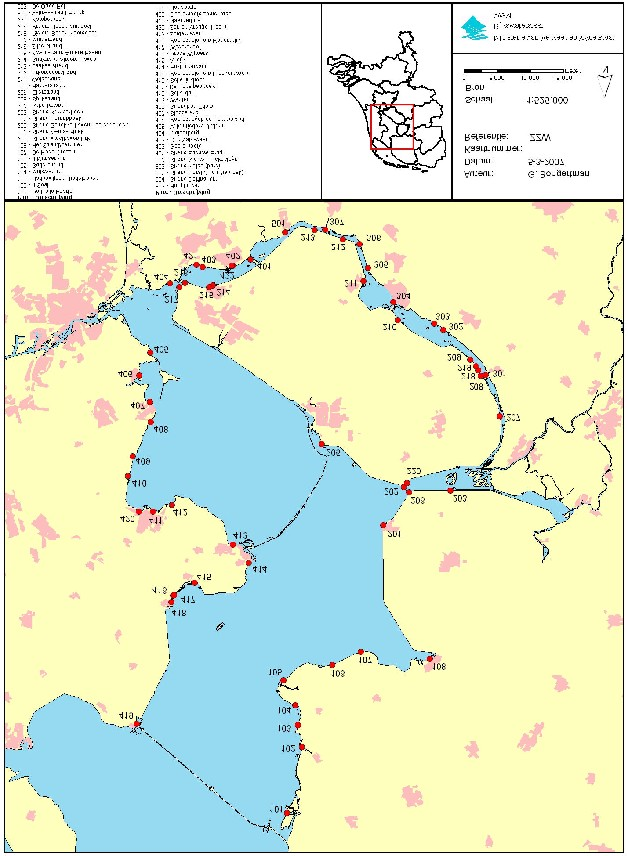 Kaart 1: overzicht zwemwaterlocaties in het IJsselmeergebied 1.2 Leeswijzer De normen en toetsvoorschriften voor de beoordeling van het zwemwater worden besproken in hoofdstuk 2.