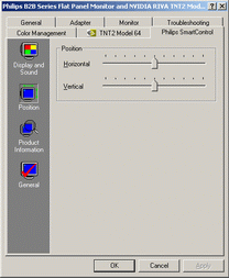 Deze functie is niet mogelijk als u de DVI-D (igitale) ingang gebruikt.