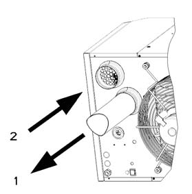 Maak de nodige voorzieningen (e.g. afvoerkanaaltje) om het condenswater te laten wegvloeien.