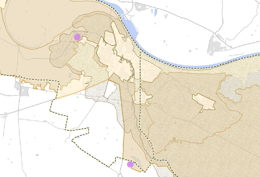 Figuur: Uitsnede provinciale Cultuurhistorische Waardenkaart 2012 (provincie Noord Brabant, 2010) Landschap en ruimte/landschapsbeeld Het landschapsbeeld van de gemeente Grave wordt gekenmerkt door