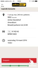 De app doet zelf een suggestie welke zonecode van toepassing kan zijn op het betreffende