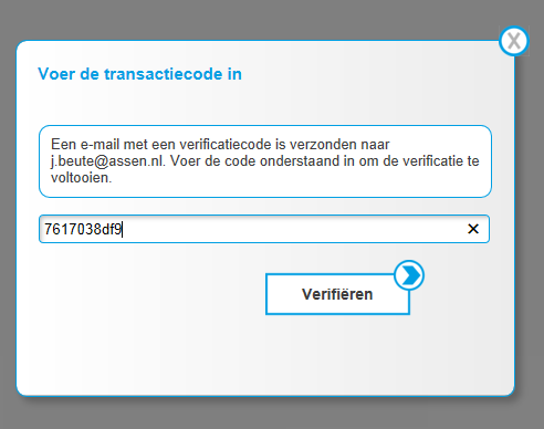 Open deze email en u leest de volgende tekst: Geachte heer/mevrouw, U staat op het punt om een transactie uit te voeren via https://cs.assen.nl/.