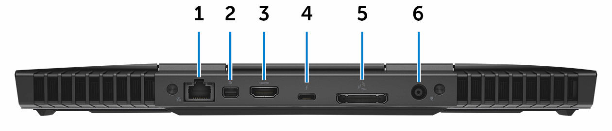 4 Camera Hiermee kunt u videochatten, foto's maken en video's opnemen. 5 Statuslampje voor camera Gaat branden wanneer de camera wordt gebruikt.