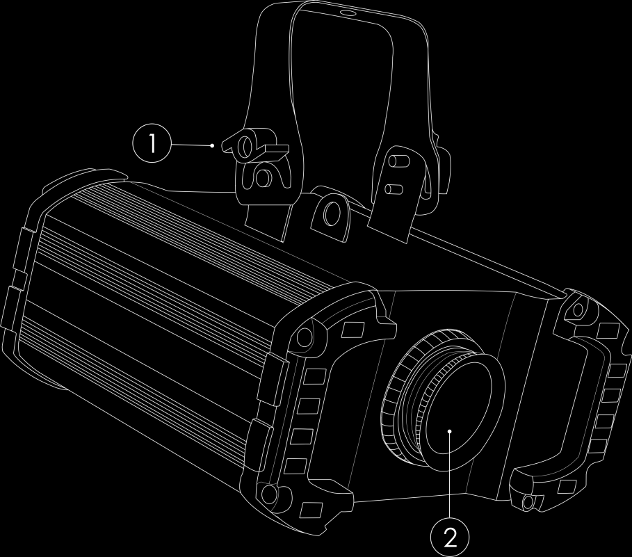 Beschrijving van het apparaat Functies De Showtec Hydrogen DMX MKII is een lichteffect met groot vermogen en fantastische effecten.