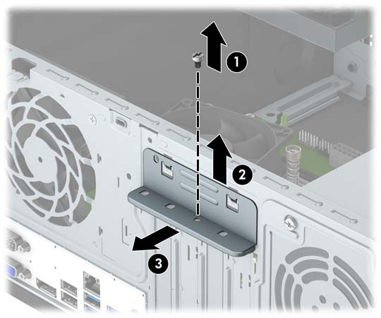 Een uitbreidingskaart installeren of verwijderen De computer bevat twee PCI Express x1-uitbreidingssleuven, een PCI Express x16-uitbreidingssleuf en een PCI Express x16-uitbreidingssleuf die is