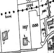 Weststraat A-45, na de ramp nr.26. Sectie M-9 in 1828. Op de sectie M-9 en op de hiervoor beschreven sectie M-7, is na de ramp de nieuwe openbare lagere school gebouwd.