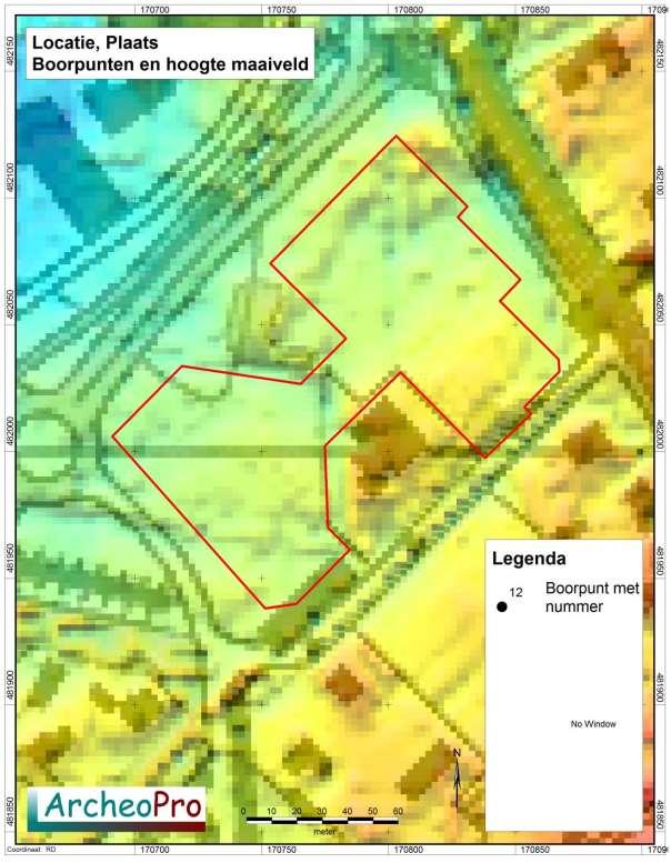 Archeologische onderzoek Fokko Kortlanglaan 225-227, Harderwijk ArcheoPro Rapport, 16028, Pagina 15 Figuur 6: Detail-uitsnede uit het Actueel