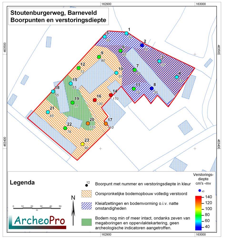 Archeologische onderzoek Stoutenburgerweg, terschuur, Gemeente Barneveld.