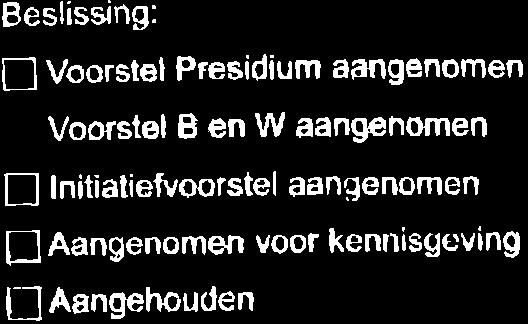 De (sport)verenigingen en andere partners worden geïnformeerd over de totstandkoming van de visie op sport en bewegen en worden uitgenodigd voor de bespreking van de visie in de commissie en de raad.