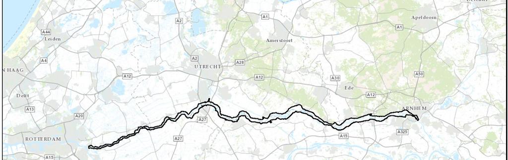 totaan kilometer 988 bij Krimpen aan de Lek. Het projectgebied is weergegeven in figuur 1.