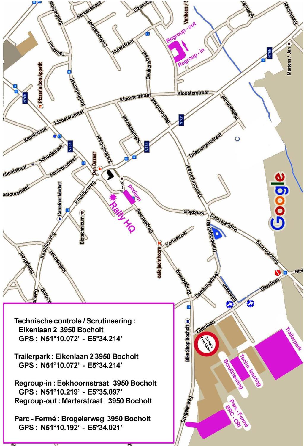 Bijlage 8 Plan Bocholt centrum: Rally HK, Technische keuring,