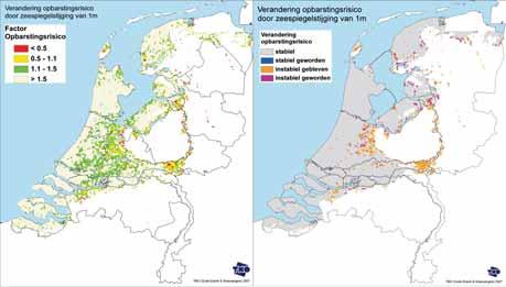 teverhoging, toename van kwel en met name zoutbelasting zijn Zeeland, de Biesbosch, Zeeland, de Kop van Noord-Holland en Noord-Nederland. De effecten kunnen lokaal aanmerkelijk zijn.