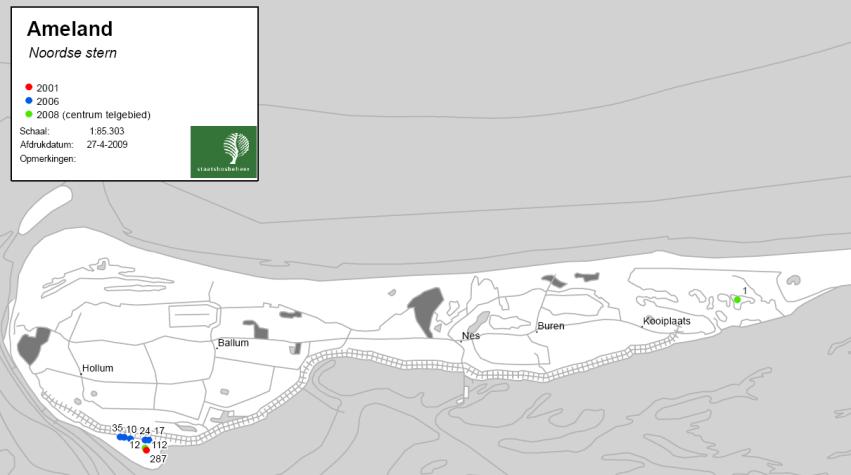 Doelstelling vanuit Natura 2000 Code Omschrijving Natura 2000 Doel Opp. Doel Kwal. Draagkracht (aantal paren) A194 Noordse stern W = = 1500 Legenda: zie Tabel 2.