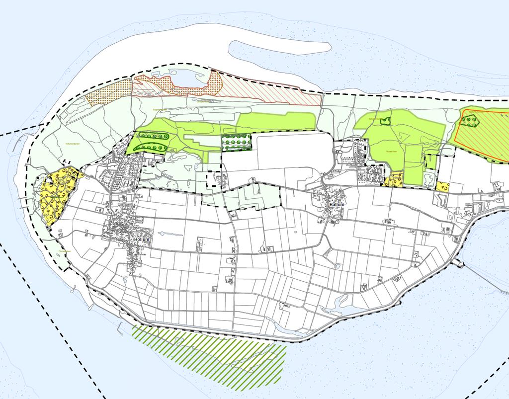 Figuur 3.34. Beheer en recente maatregelen in het westelijke deel van Ameland.