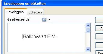 ,OOXVWUDWLHVLQ:RUGHWLNHWWHQMHYLVLWHNDDUWMHZHOOLFKW Wel eens gewerkt met de etikettenmodule van Word 2003 (([WUD%ULHYHQHQ YHU]HQGOLMVWHQ(QYHORSSHQHQHWLNHWWHQ.)?