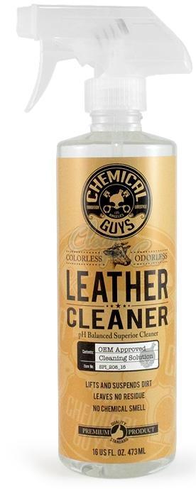 Leather Cleaner 473 ml 14,95 Leather Cleaner blaast nieuw leven in je leer. Bereik de natuurlijke look en het natuurlijk gevoel van zacht leer met de Leather Cleaner.