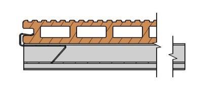 Eerste terrasdeel monteren Wanneer u de aluminium liggers gaat plaatsen kunt u het beste eerst de begin en eindklem monteren.