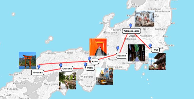 HANDIGE INFORMATIE Gedurende de winter ligt er mogelijk sneeuw in Nagano en Yudanaka.