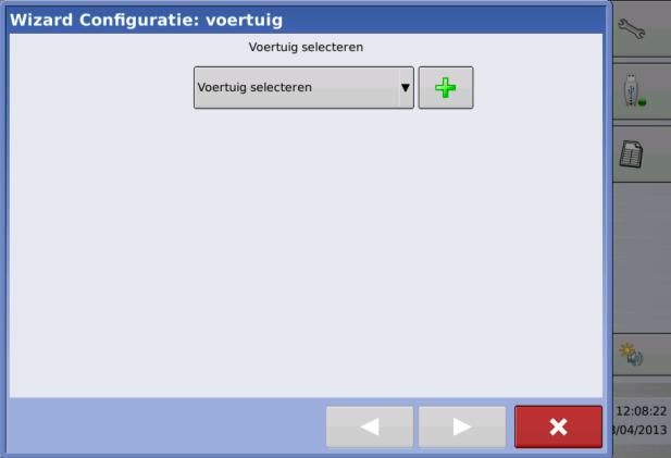 3.3 Een configuratie van voertuig en werktuig aanmaken (Versa/Integra) Let op: Configuraties maken en opslaan is alleen mogelijk bij Versa en Integra schermen U kunt naast geleiding één of meer