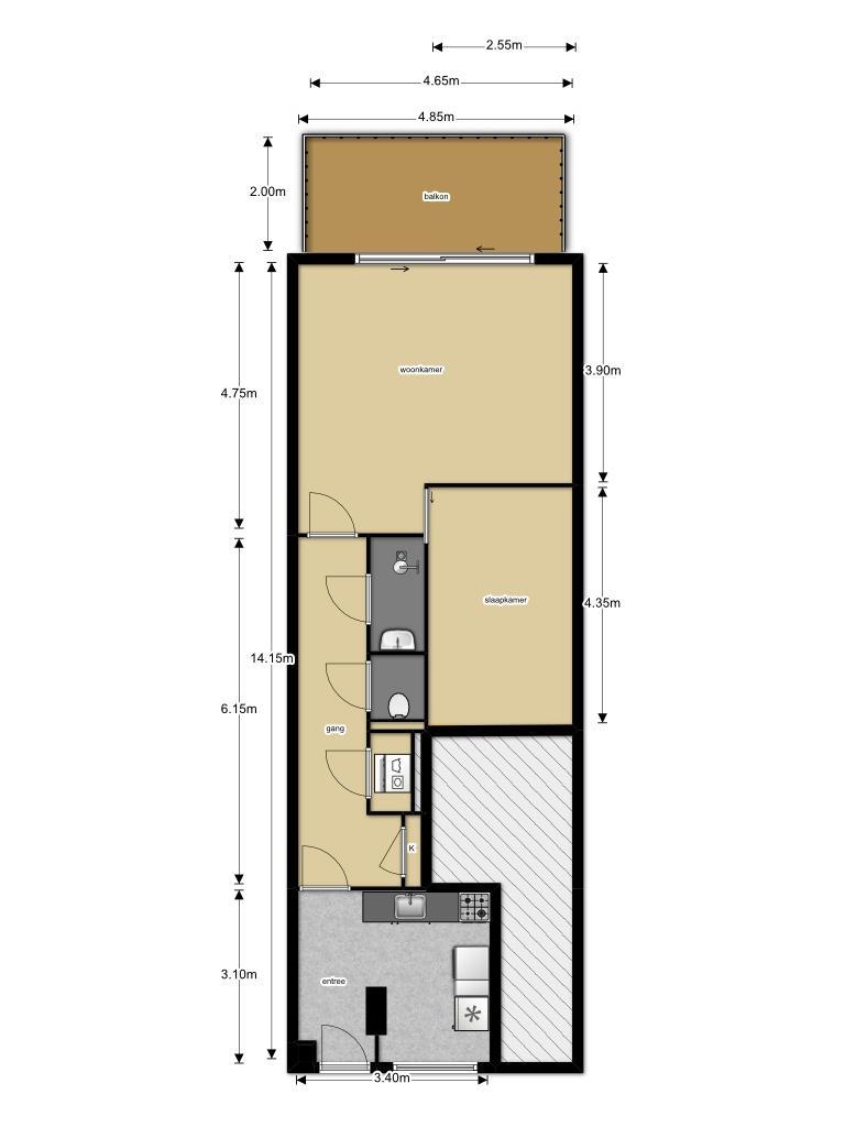 Plattegrond 6e verdieping Er kunnen geen