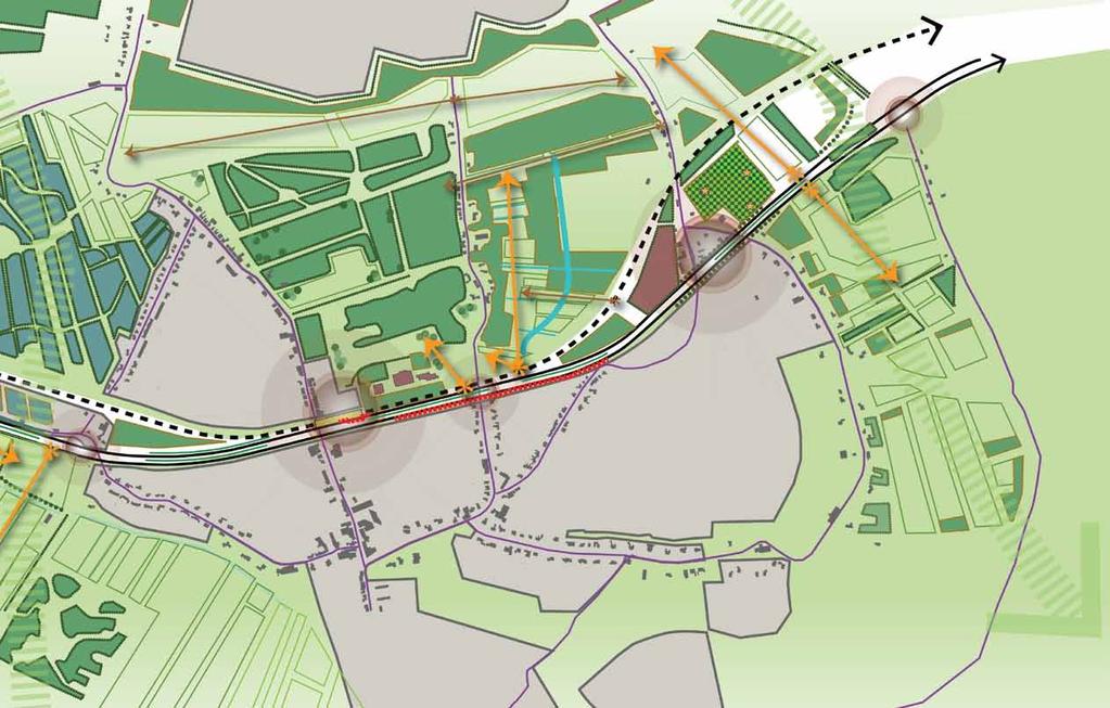 versterken oude stedenbouwkundige opbouw - 23 - lintstructuur Molendijk zichtbaar maken accentueren dorpsentree door vergroening