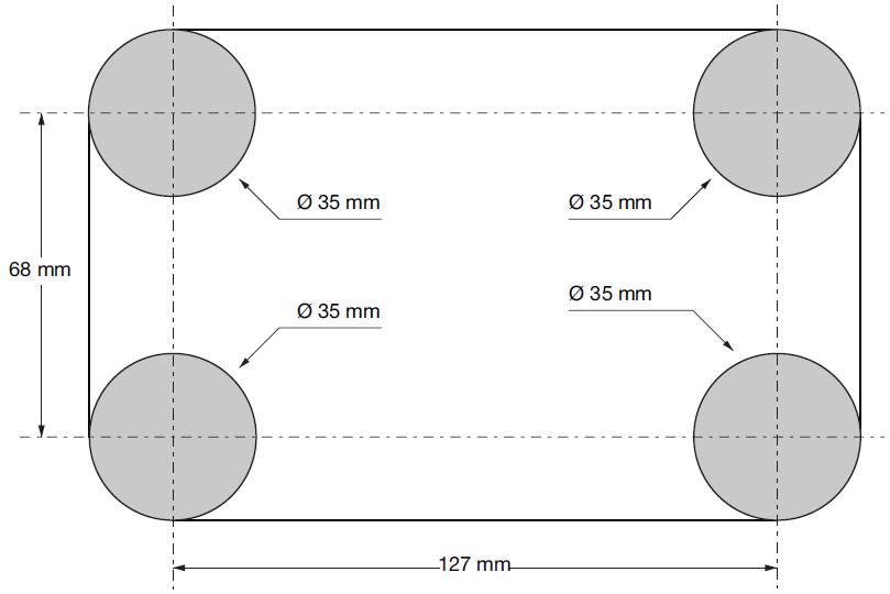 Datum : 0/09/0 INLEIDING Voorzijde 5 Achterzijde 5 USB KNX-bus Voeding 4 VDC Afmetingen in mm Met lijst Zonder lijst Inbouwkastje Lengte 9.5 76.3 70. Breedte 7.5. Externe diepte 0 6 x Interne diepte 6 6 5 Dikte van de lijst: 4mm Boortekening.