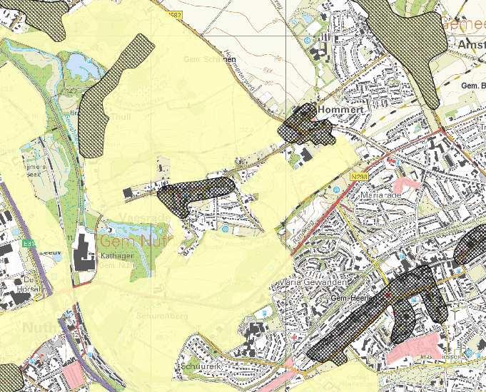 projectnr 247364 8 mei 2013 PIP Buitenring Parkstad Limburg - Wijzigingsplan Verdiepte ligging Vaesrade Plan-milieueffectrapportage bosgebieden en uitzichtpunten over de omgeving zijn zeer waardevol