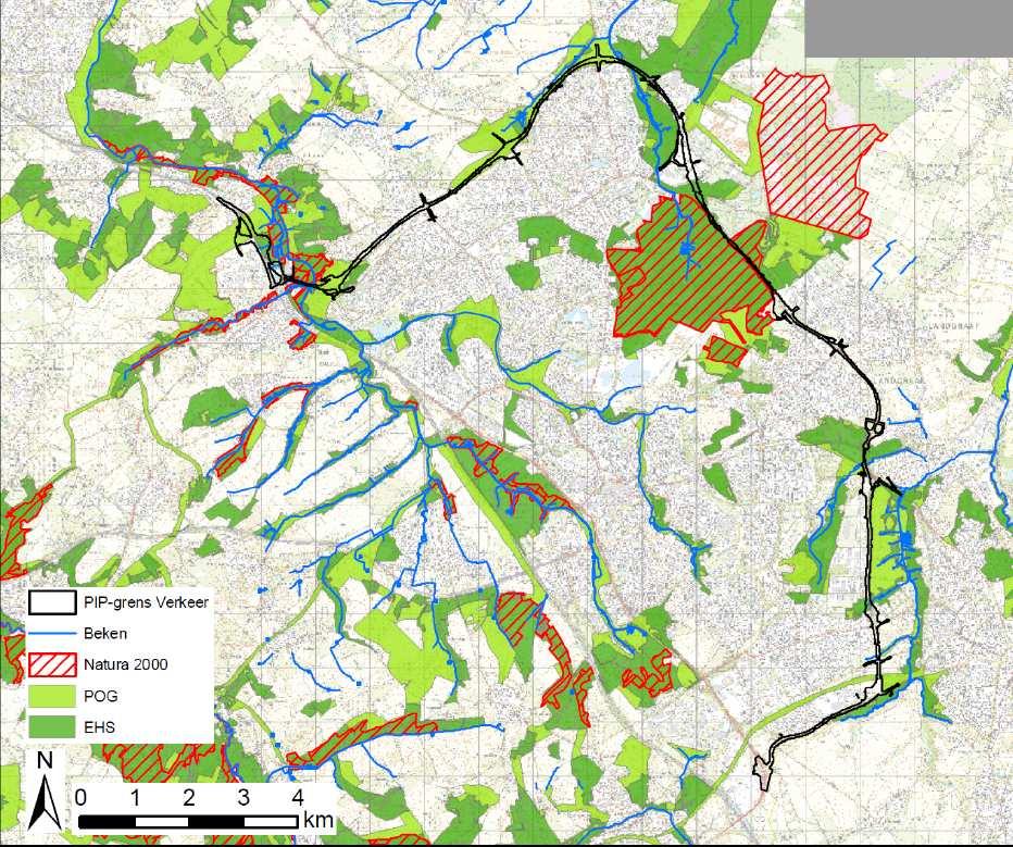 projectnr 247364 8 mei 2013 PIP Buitenring Parkstad Limburg - Wijzigingsplan Verdiepte ligging Vaesrade Plan-milieueffectrapportage beeklopen, bronnen, (park)bossen, heiden, zandverstuivingen en