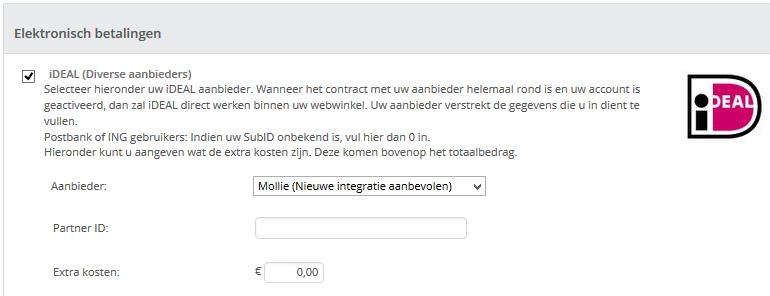 5. Overstappen naar de nieuwe integratie Mocht je reeds gebruikmaken van Mollie en wil je ook de nieuwe betaalmethodes zoals Mistercash en creditcardbetalingen aanbieden?