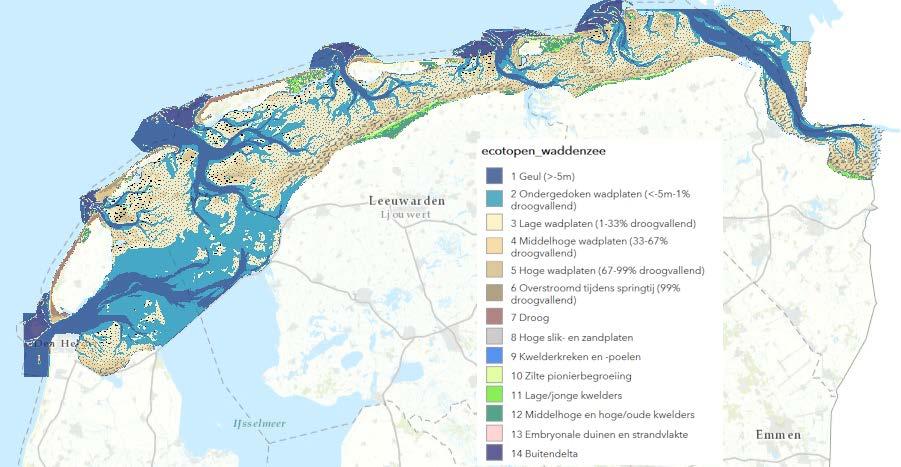 al. (2006); onder: ecotopenkaart van Christianen et al. (2015).