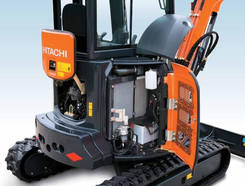 ZX38U-5 ONDERHOUD De nieuwe ZAXIS-minigraafmachines