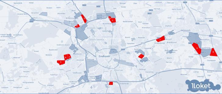 Resultaat: voorstel overige terreinen Ploegstraat Rode Ladder Esp Noord Parkforum oost Parkforum west a Parkforum west b Brandevoort BZOB