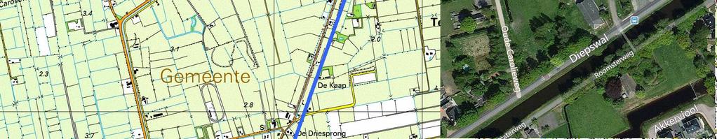 In de inzet is een recente luchtfoto van het plangebied weergegeven. Informatie Leek is een dorp in de streek Vredewold in het Westerkwartier.