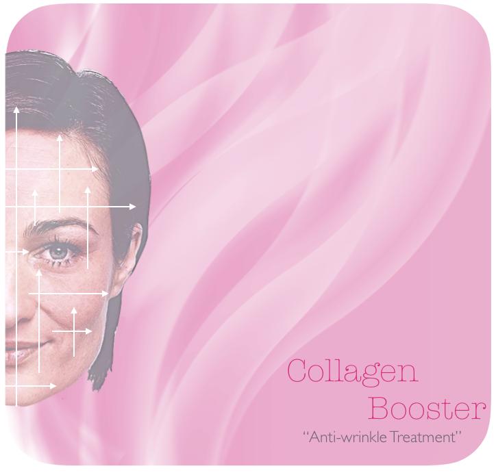 Collagen Booster Anti-Wrinkle Treatment Een intense bindweefselmassage. Door z n intensiteit ontstaat extra activiteit in de onderste huidlaag.