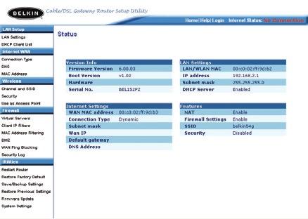 Alternatieve installatiemethode Inloggen op de router Per keer kan slechts één computer op de router inloggen om de instellingen van de router te veranderen.