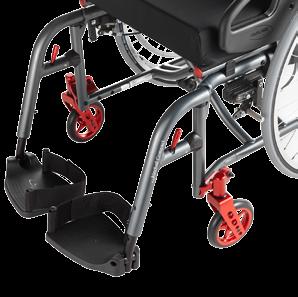 De küschall Compact is een rolstoel die geschikt is voor actieve gebruikers die meer configureerbaarheid en ondersteuning eisen.
