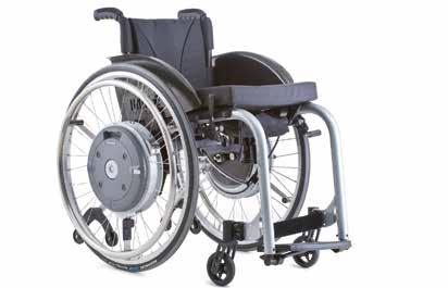 AANVULLENDE INFORMATIE GESCHIKT VOOR ALBER HULPAANDRIJVINGEN Küschall rolstoelen zijn geschikt voor enkele Alber hulpaandrijvingen zoals e-motion en e-fix.