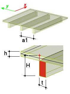 Platen Effective height h1 Effective height h2 Specifies the effective height h1 for the membrane effects. Specifies the effective height h2 for the membrane effects.