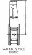 Geflensd Wafer Figuur 12.1: inbouwwijze van kleppen Een ander aspect van het inbouwen van een brandbestendige noodafsluiter is het gebruik van brandbestendige pakkingen.