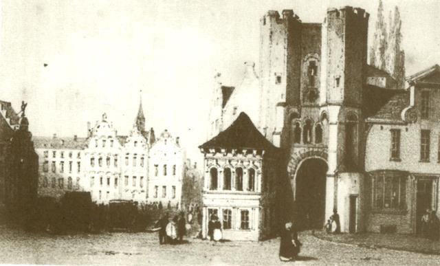 kwam met de stad Gent en het bestuur van de godshuizen (ocmw) over de gronden. De Vismijn zelf stond (uiterst links) er sinds 1689.