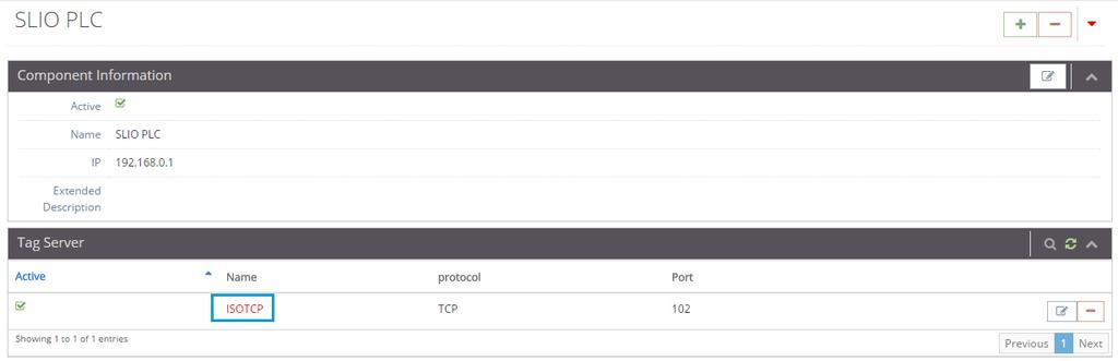 Vul nu de gevraagde gegevens in en klik daarna op Save. Active Type Name IP Network Component Activeer Network Component.