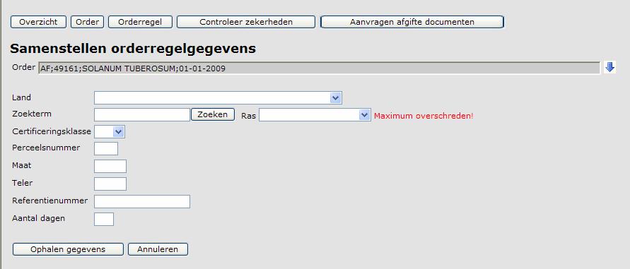 orderregelsgegevens: o