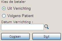 zien waarom de patiënt niet wordt opgeroepen Verrichting aan patiënten koppelen Voordat u de patiëntgegevens definitief doorsluist naar de module Oproepen, dient u de verrichting BCO (=cervix oproep)