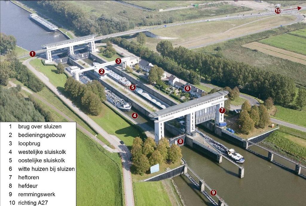 2 Projectgebied en raakvlakken Afbeelding 2.1 Luchtfoto Prinses Beatrixsluis in het Lekkanaal 2.