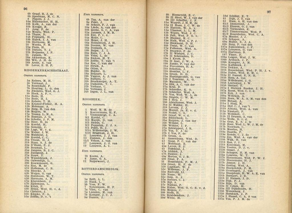 96 6b Graaf, R. J. de 6b Speelman, M. C. N. 8 Pijpers, J. J. 10a Hubmacher, H. H. lob Kolk, A. van der lob Koogje, B. 12 Jong, P. de. 14a Moura, Wed. P. 14b Thans, D. 14b Frijmuth, H. 18b Hurck, J. A. van 18b Slotboom, M.