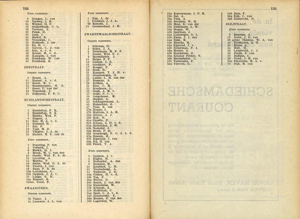 132 8 Dongen, L. van 10 Verweij, J. R. 14 Winkel, H. F. 16 SUijkerbuijk, C. L. 18 Verdoes, J. 20 Polak, H. 22 Jans, J. 24 Berkel, B. 26 Vreeswijk, C. 28 Horstede, J. ter 30 Es, H. v. 32 Gerven, C. J. van 34 Ent, A.