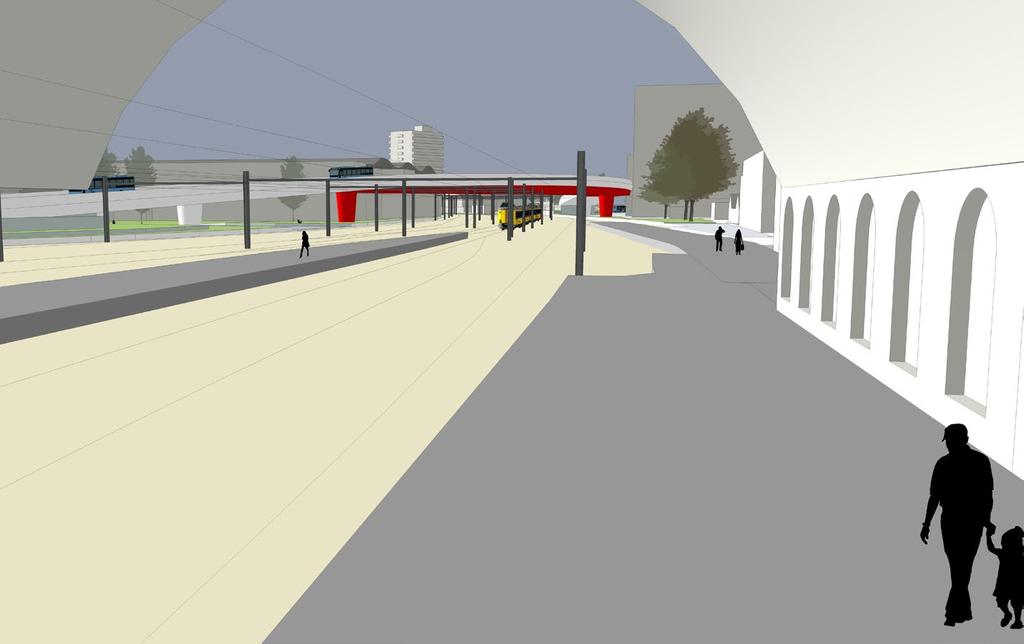 4.2 Het zicht vanuit de omgeving Eis: maximaal zicht vanuit de omgeving Het spel dat de brug speelt met het zicht op zijn omgeving bepaalt hoe passanten de brug beleven.