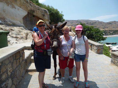 Monique was samen met Lena in Rhodos.