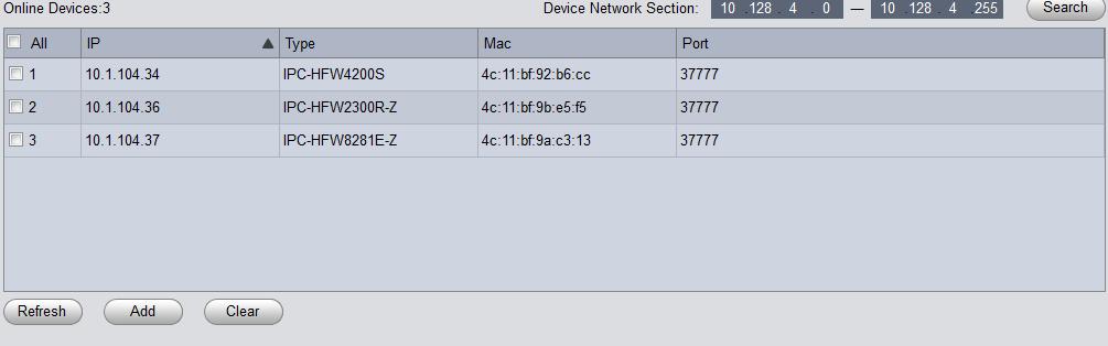 Camera s toevoegen in smartpss Automatisch zoeken 1) Open SmartPSS als administrator. 2) Druk op Devices op de home pagina.